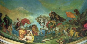 Eugène Delacroix œuvres - Attila et ses hordes envahissent l’Italie et les arts 1847 Eugène Delacroix
